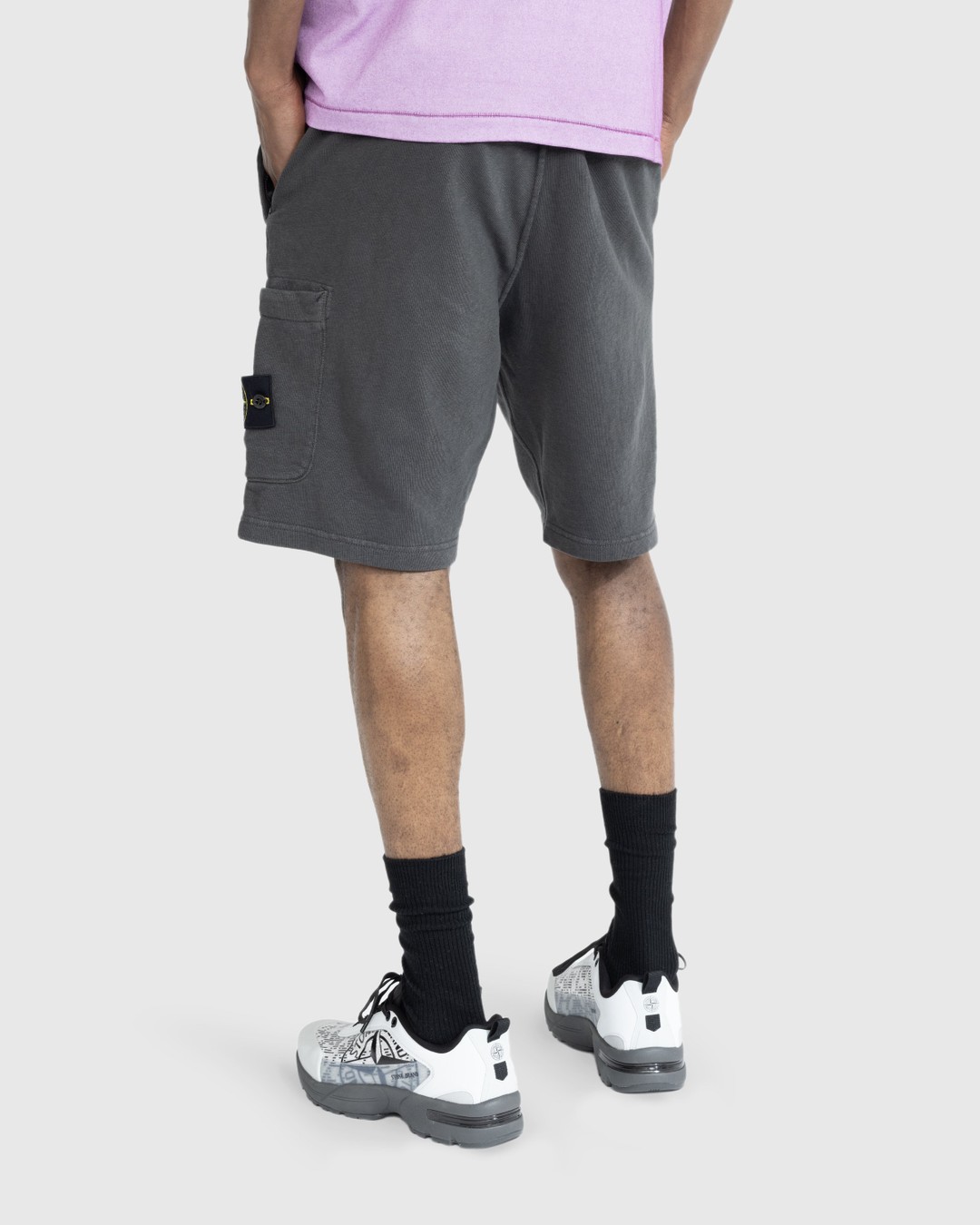 Grey stone island shorts hotsell